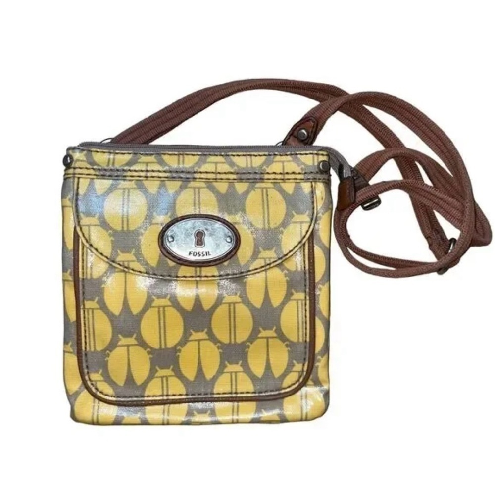 Fossil Key Per Set Tote Crossbody Bag and Wallet Ladybug - Picture 7 of 15